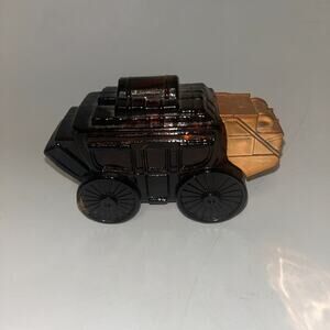 Vintage Avon Stagecoach Wild Country After Shave Empty 2" x 3" x 5"